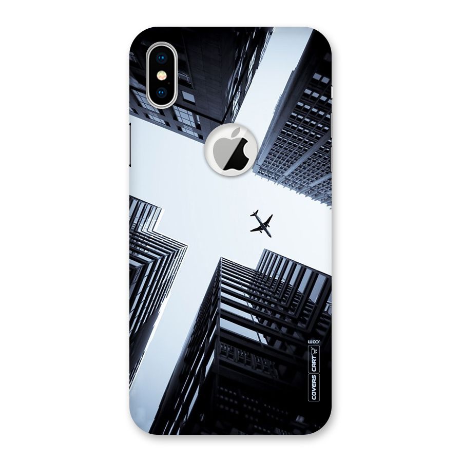 Fly Perspective Back Case for iPhone X Logo Cut