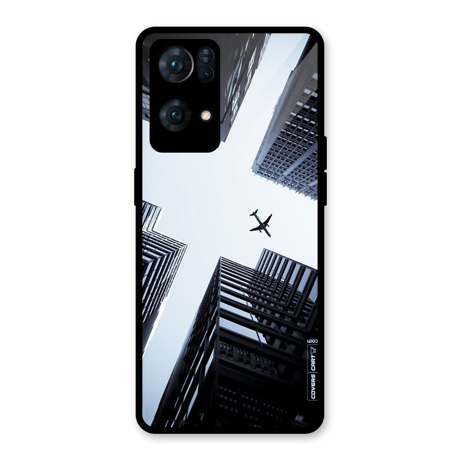 Fly Perspective Glass Back Case for Oppo Reno7 Pro 5G