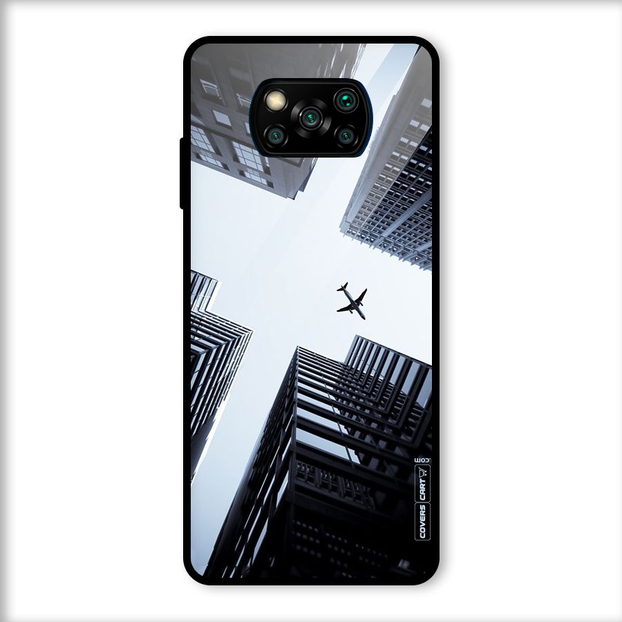 Fly Perspective Glass Back Case for Poco X3