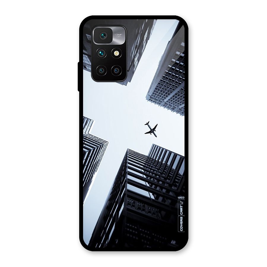 Fly Perspective Glass Back Case for Redmi 10 Prime