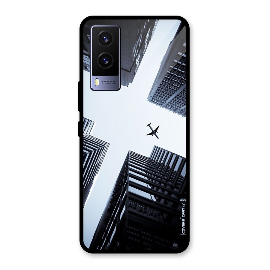 Fly Perspective Glass Back Case for Vivo V21e 5G