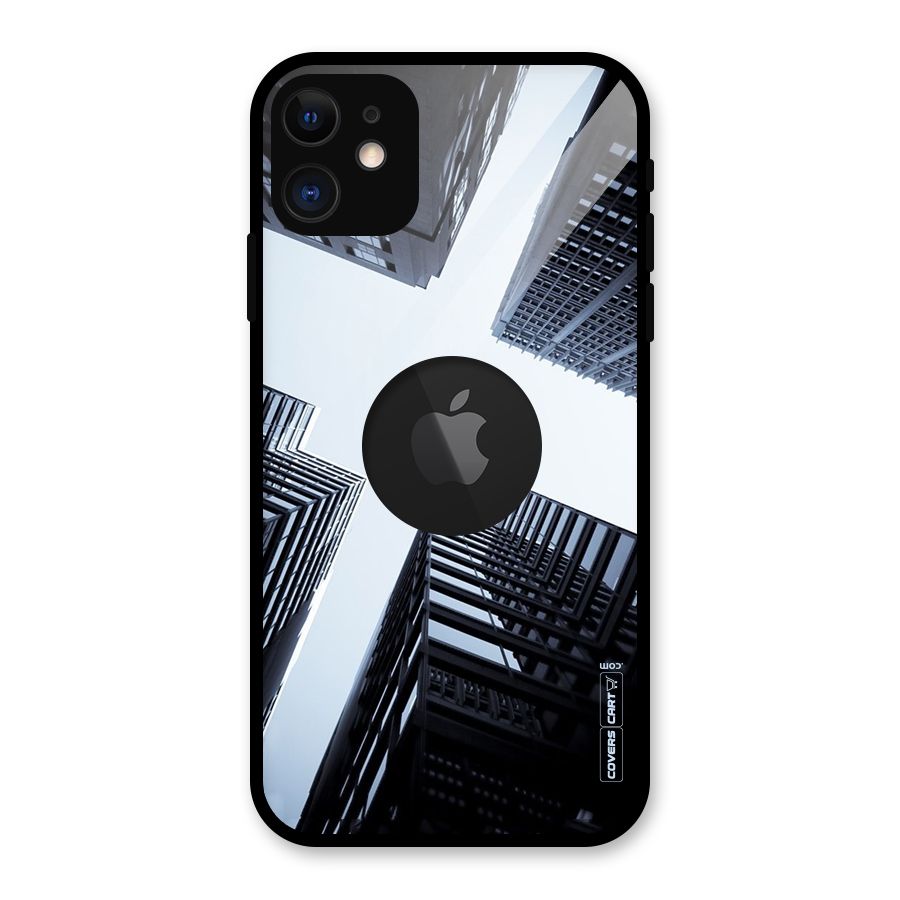 Fly Perspective Glass Back Case for iPhone 11 Logo Cut