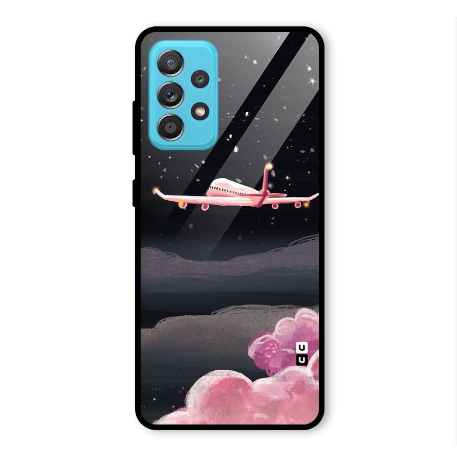 Fly Pink Glass Back Case for Galaxy A52s 5G