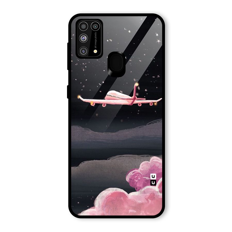 Fly Pink Glass Back Case for Galaxy F41