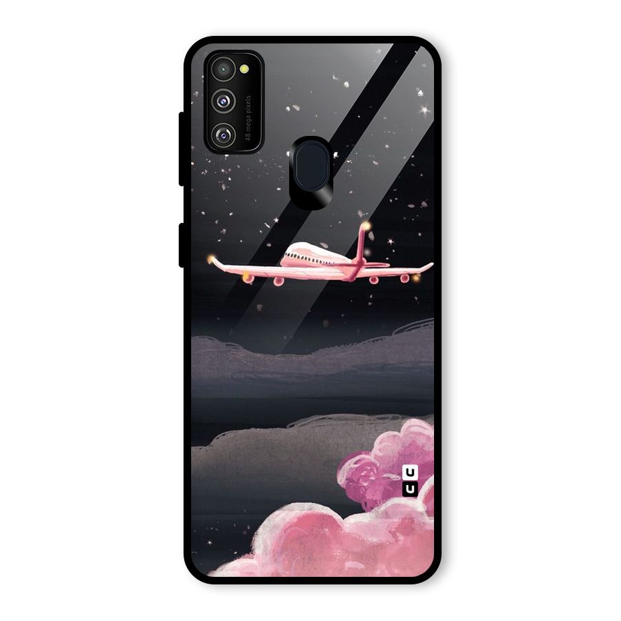 Fly Pink Glass Back Case for Galaxy M30s