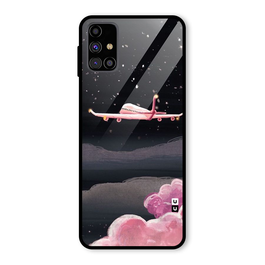 Fly Pink Glass Back Case for Galaxy M31s