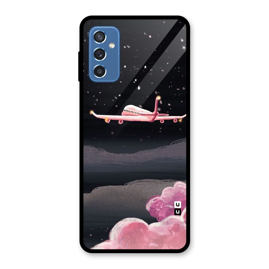 Fly Pink Glass Back Case for Galaxy M52 5G
