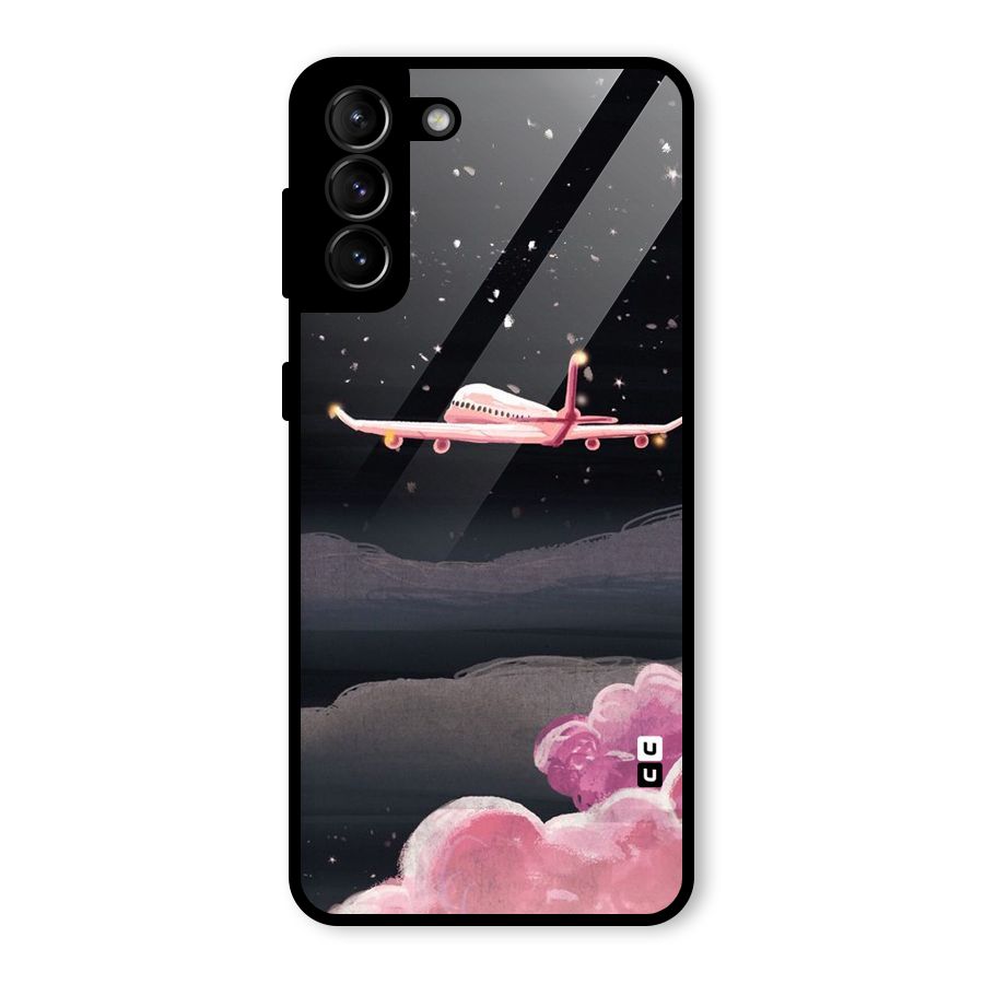 Fly Pink Glass Back Case for Galaxy S21 Plus