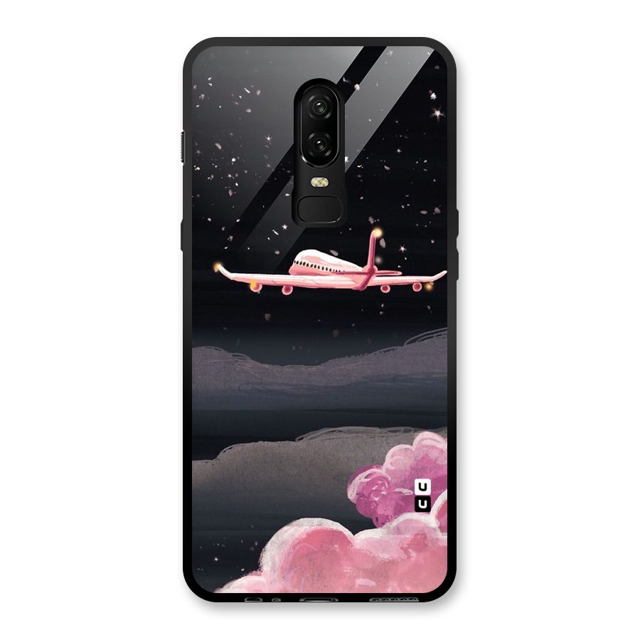 Fly Pink Glass Back Case for OnePlus 6