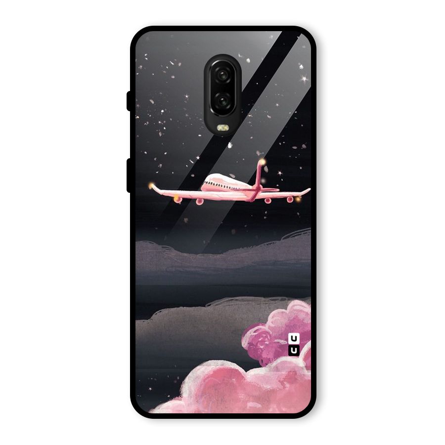Fly Pink Glass Back Case for OnePlus 6T
