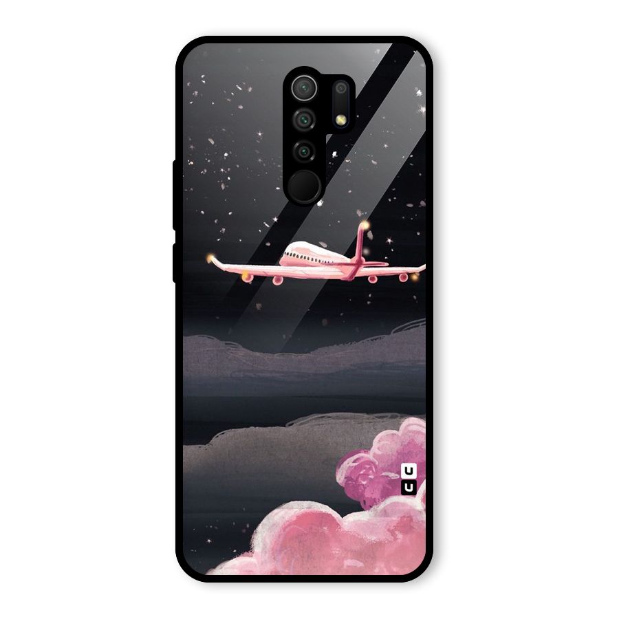 Fly Pink Glass Back Case for Poco M2