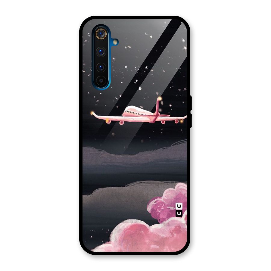 Fly Pink Glass Back Case for Realme 6 Pro