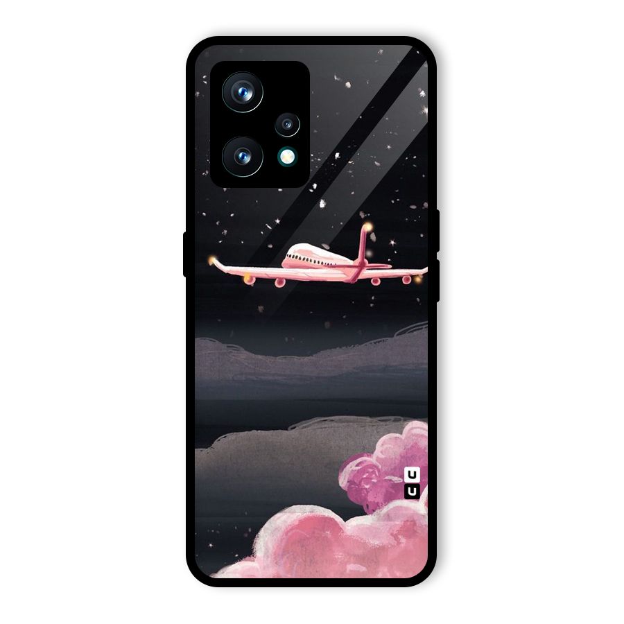 Fly Pink Glass Back Case for Realme 9 Pro Plus 5G