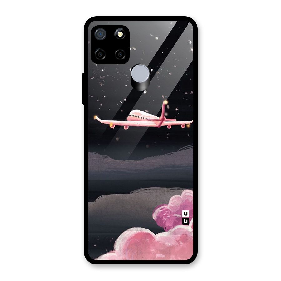 Fly Pink Glass Back Case for Realme C15