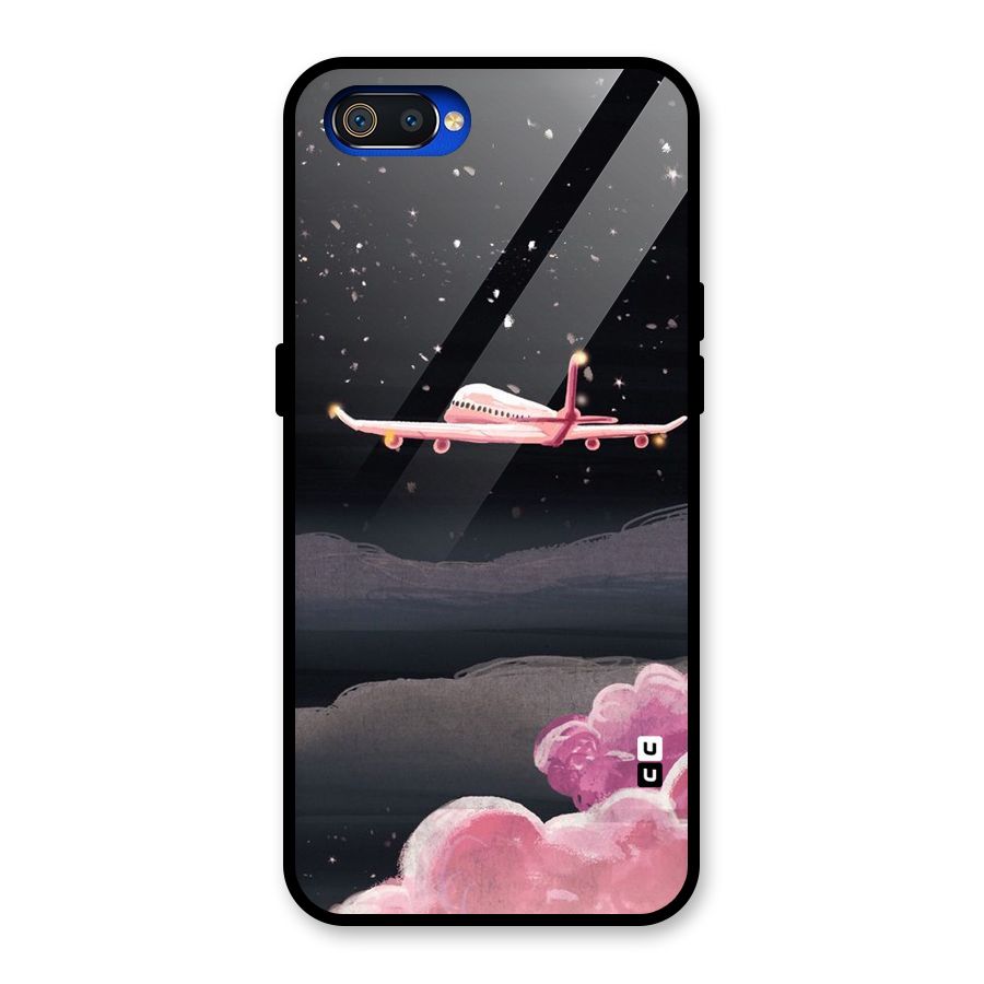 Fly Pink Glass Back Case for Realme C2