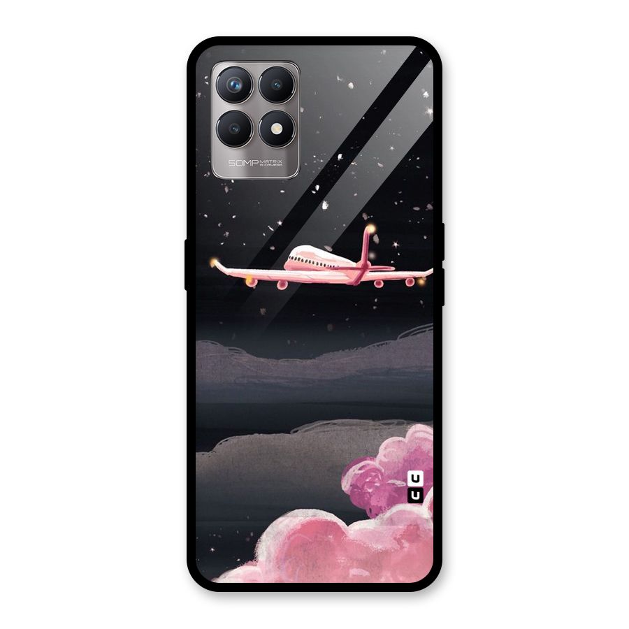 Fly Pink Glass Back Case for Realme Narzo 50