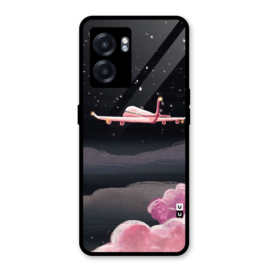 Fly Pink Glass Back Case for Realme Narzo 50 5G