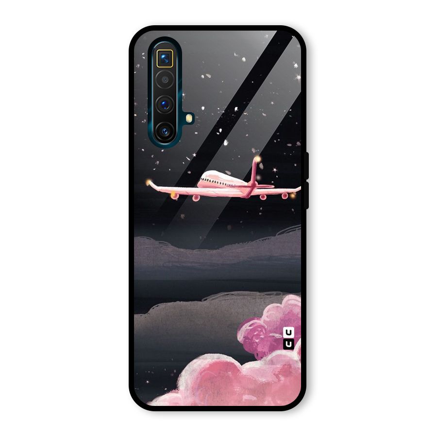 Fly Pink Glass Back Case for Realme X3