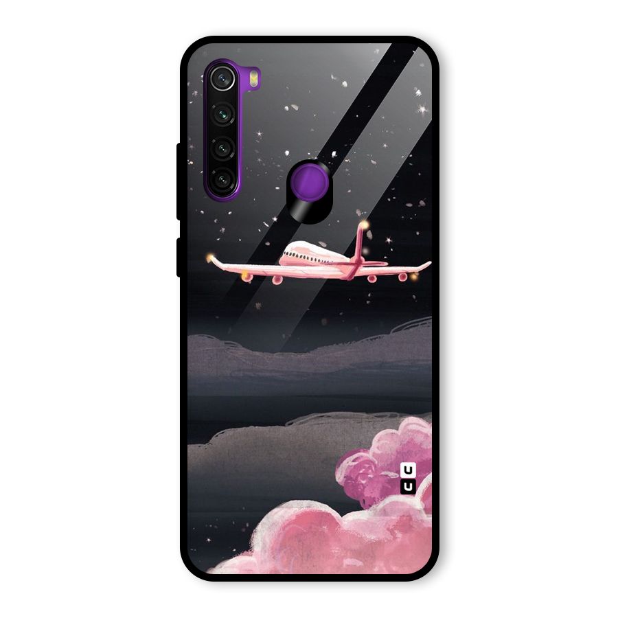 Fly Pink Glass Back Case for Redmi Note 8