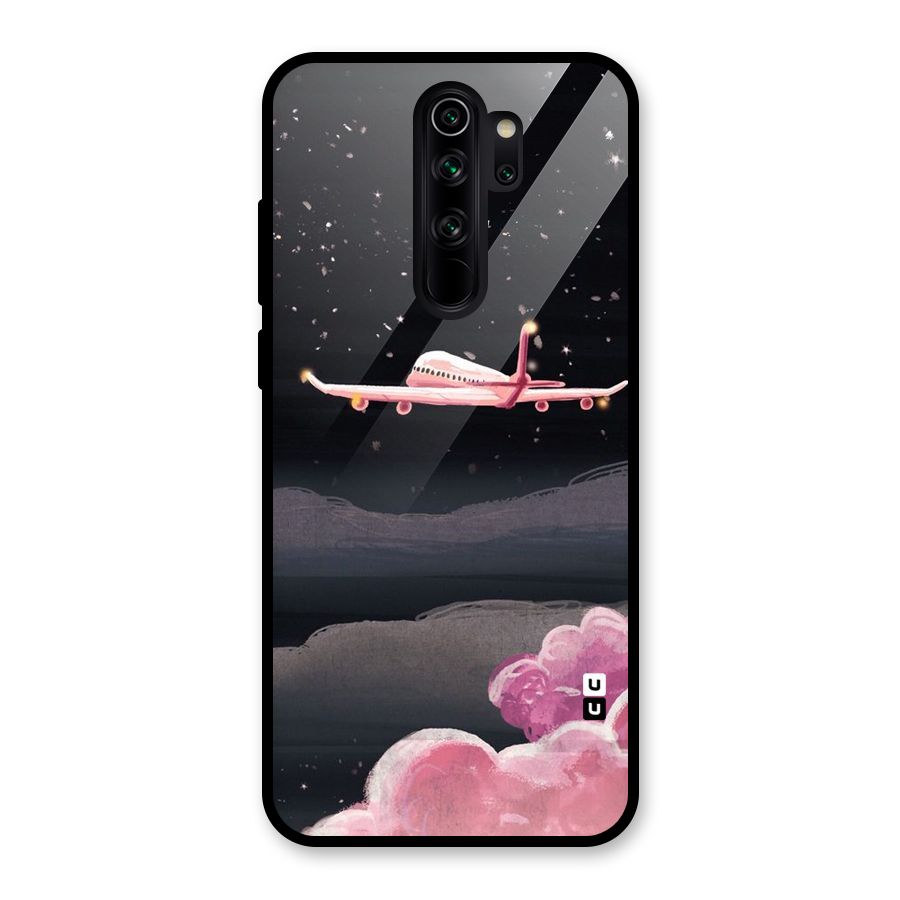 Fly Pink Glass Back Case for Redmi Note 8 Pro