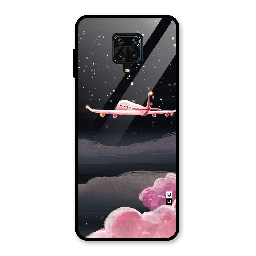 Fly Pink Glass Back Case for Redmi Note 9 Pro