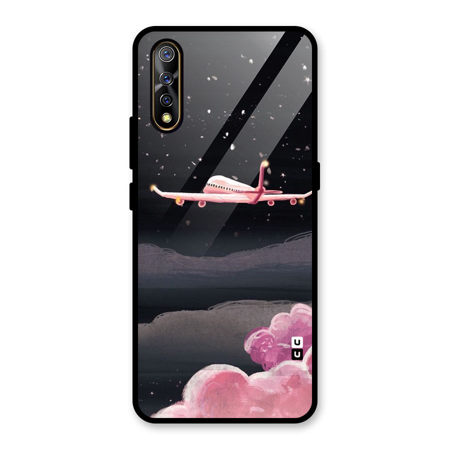 Fly Pink Glass Back Case for Vivo S1