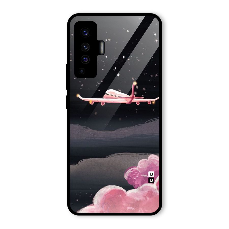 Fly Pink Glass Back Case for Vivo X50
