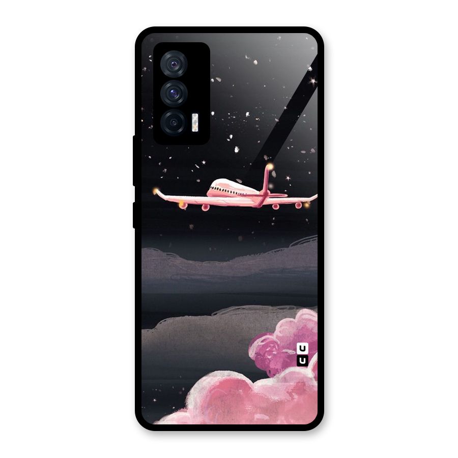 Fly Pink Glass Back Case for Vivo iQOO 7 5G