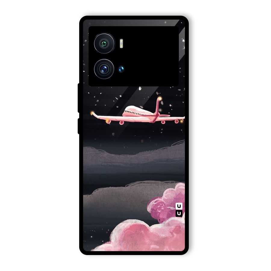 Fly Pink Glass Back Case for Vivo iQOO 9 Pro