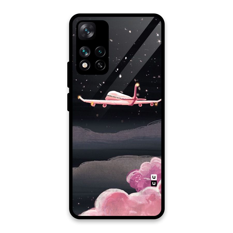 Fly Pink Glass Back Case for Xiaomi 11i HyperCharge 5G