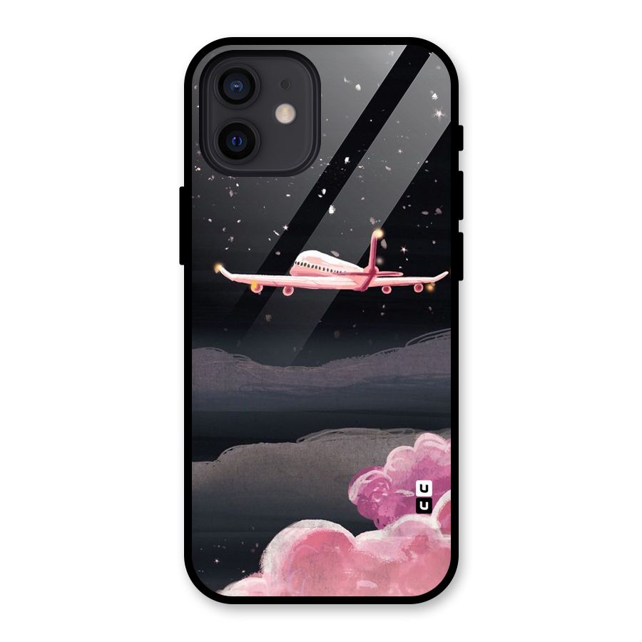 Fly Pink Glass Back Case for iPhone 12