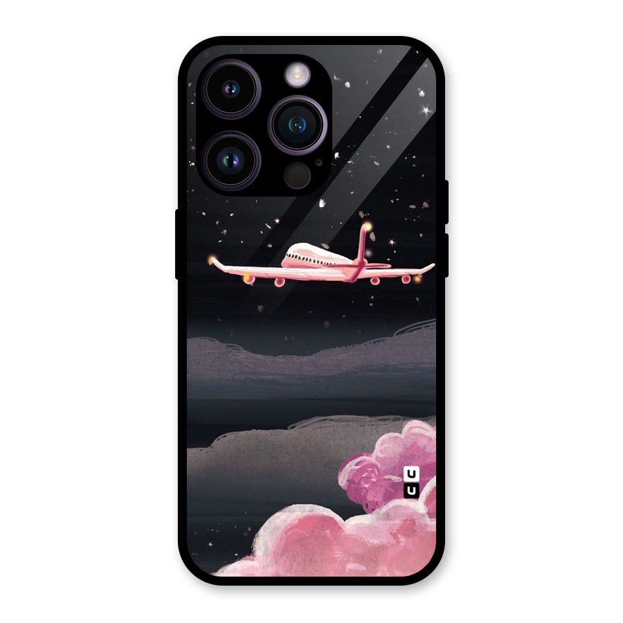 Fly Pink Glass Back Case for iPhone 14 Pro