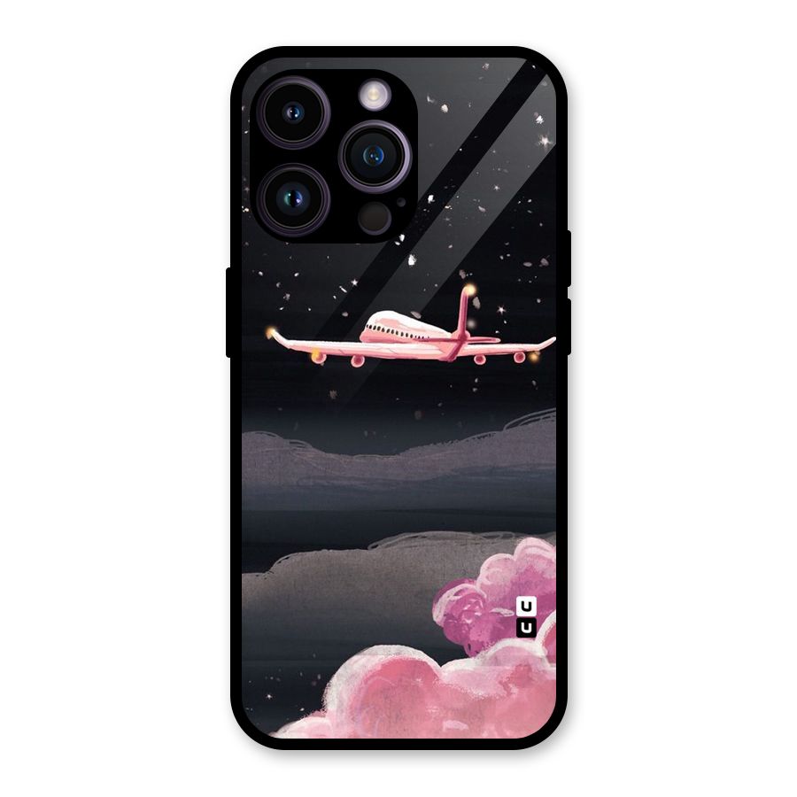 Fly Pink Glass Back Case for iPhone 14 Pro Max