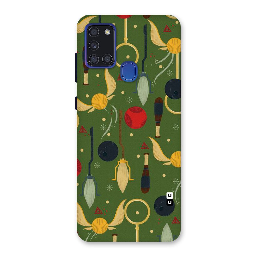 Flying Ball Pattern Back Case for Galaxy A21s