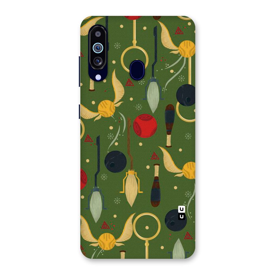 Flying Ball Pattern Back Case for Galaxy A60