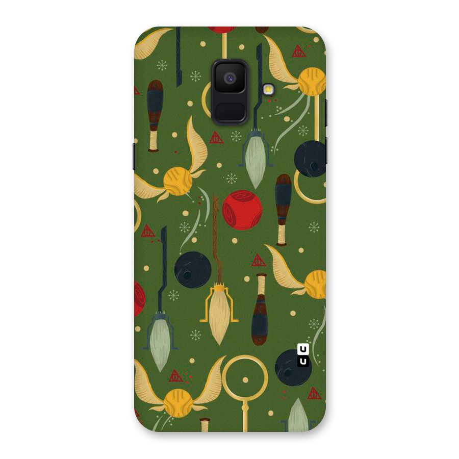 Flying Ball Pattern Back Case for Galaxy A6 (2018)