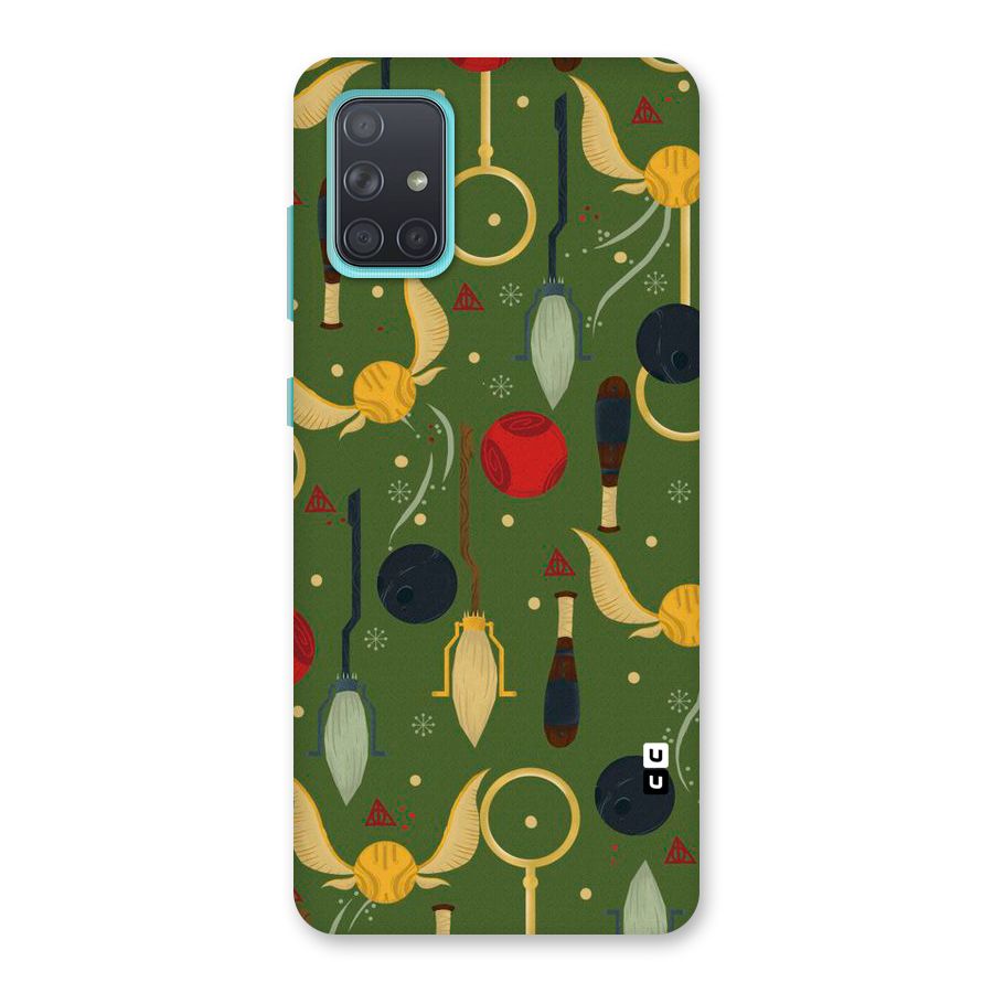 Flying Ball Pattern Back Case for Galaxy A71