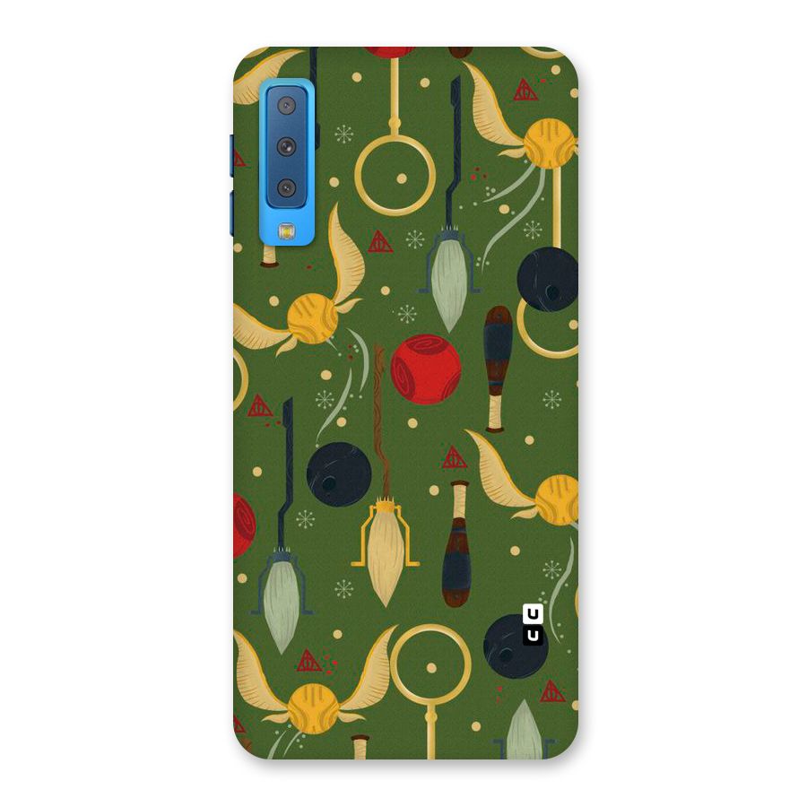 Flying Ball Pattern Back Case for Galaxy A7 (2018)