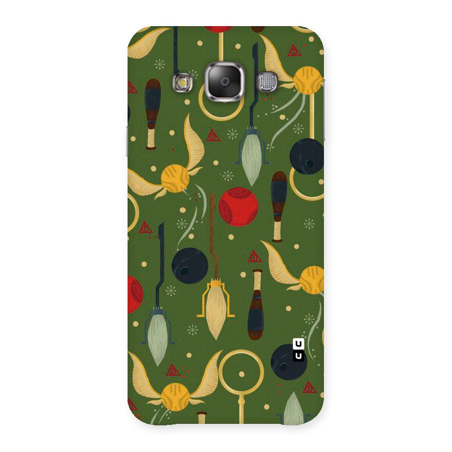 Flying Ball Pattern Back Case for Galaxy E7