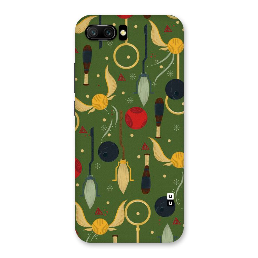 Flying Ball Pattern Back Case for Honor 10