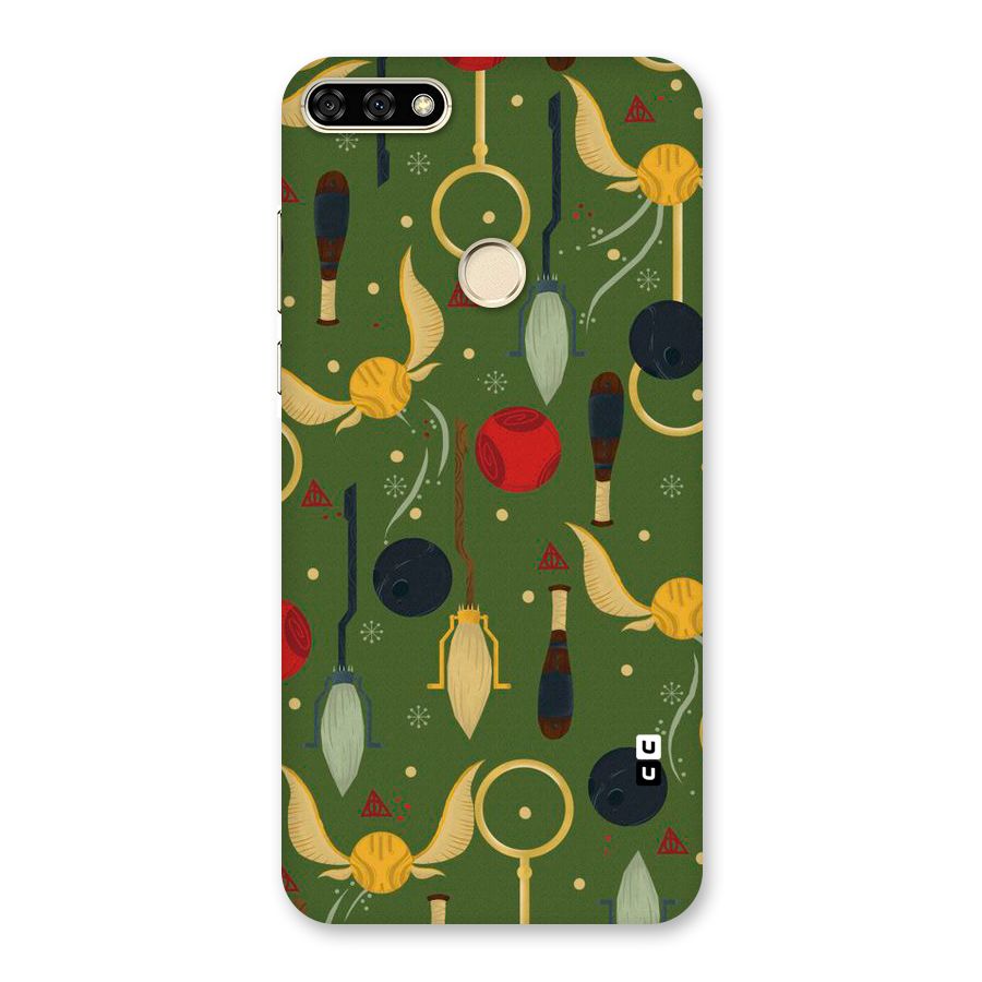 Flying Ball Pattern Back Case for Honor 7A