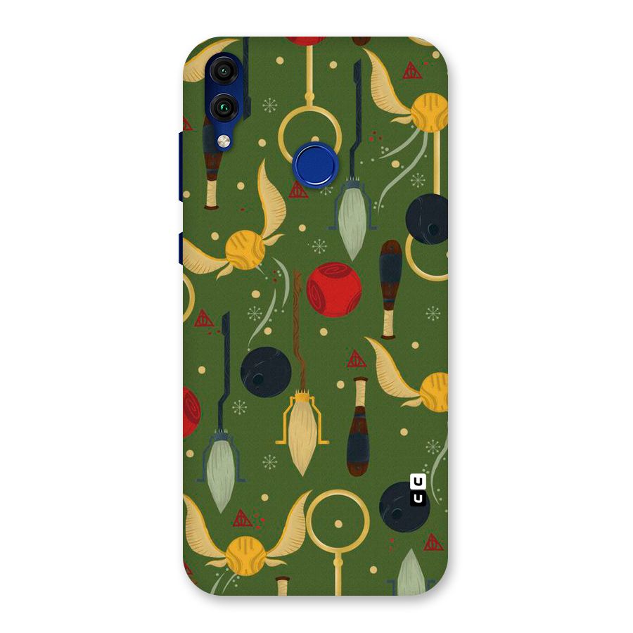 Flying Ball Pattern Back Case for Honor 8C