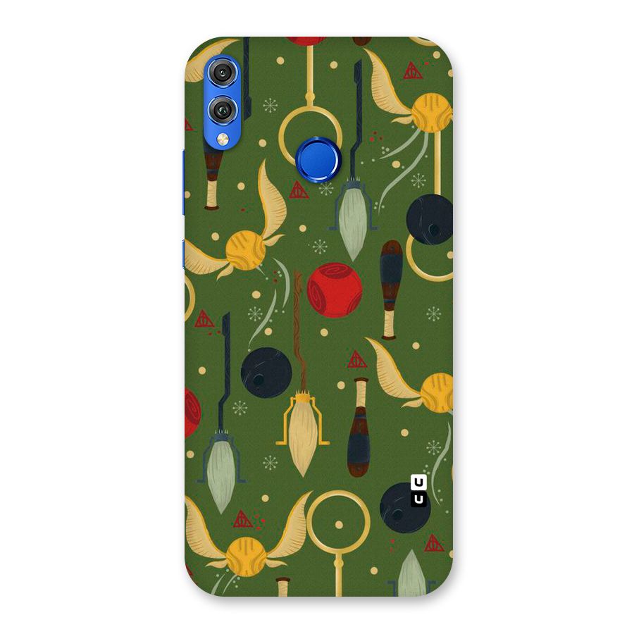 Flying Ball Pattern Back Case for Honor 8X