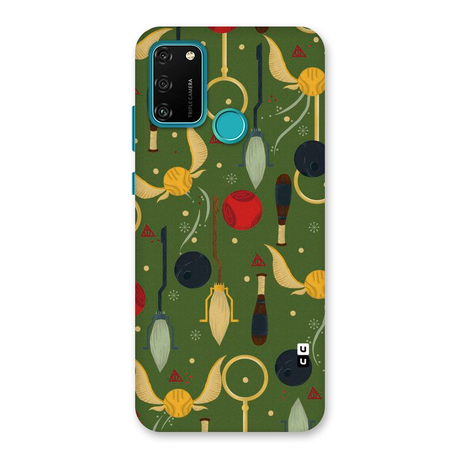 Flying Ball Pattern Back Case for Honor 9A