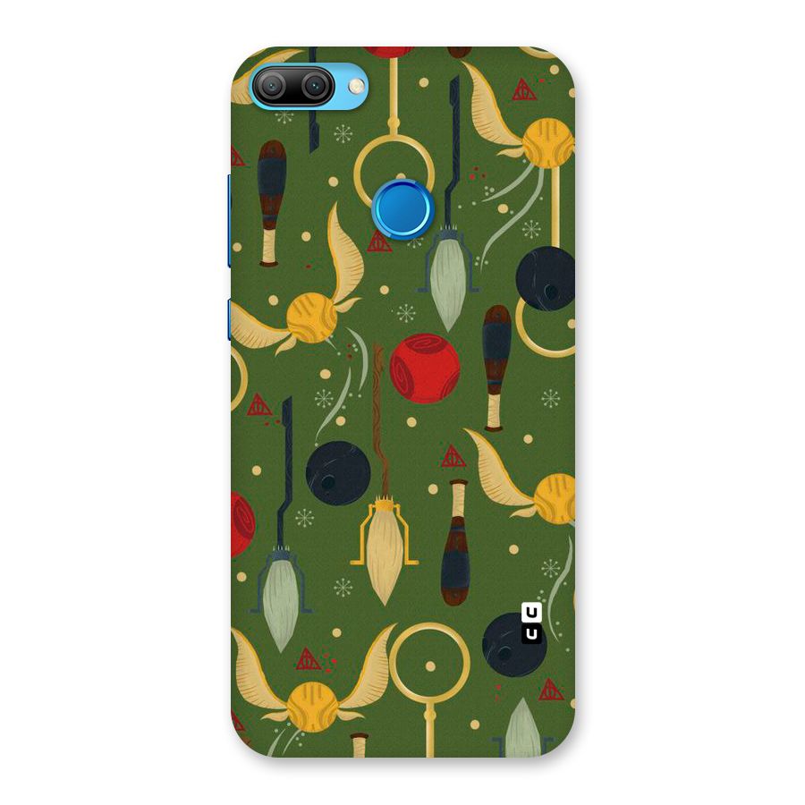 Flying Ball Pattern Back Case for Honor 9N