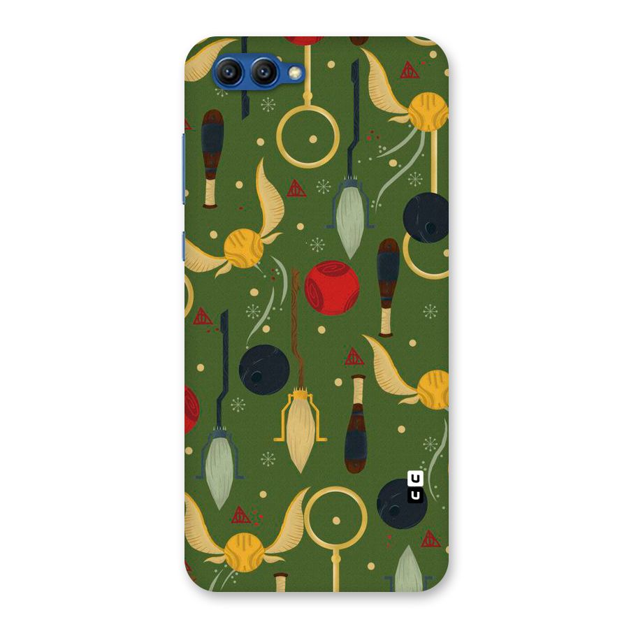 Flying Ball Pattern Back Case for Honor View 10