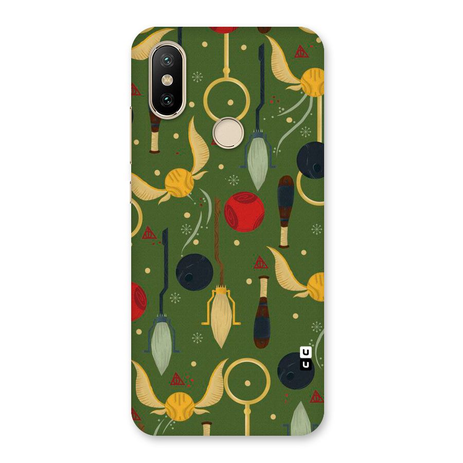 Flying Ball Pattern Back Case for Mi A2
