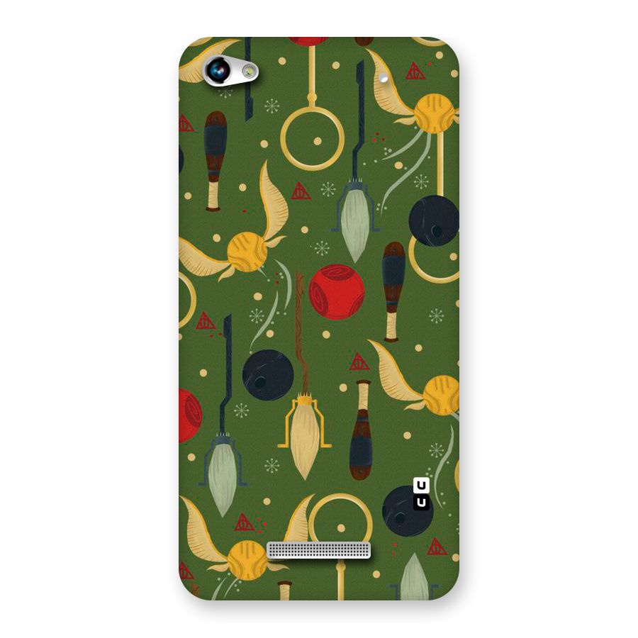 Flying Ball Pattern Back Case for Micromax Hue 2