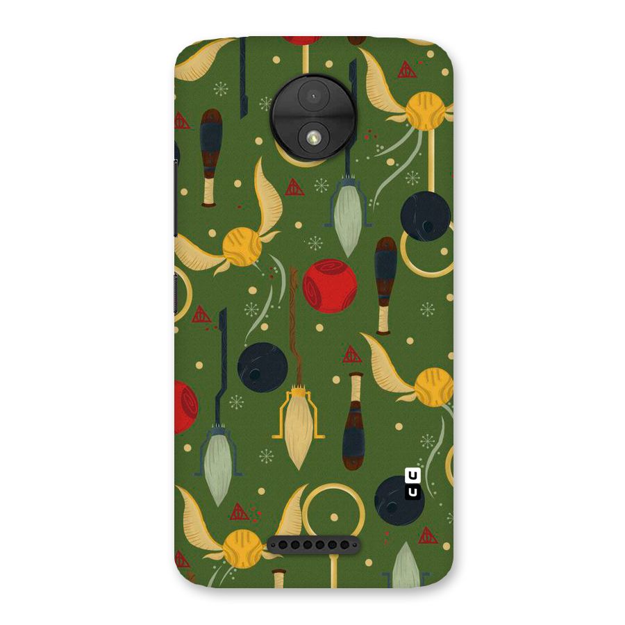 Flying Ball Pattern Back Case for Moto C