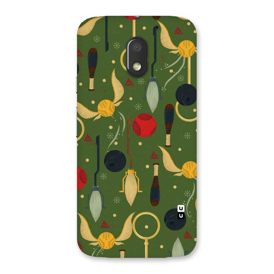 Flying Ball Pattern Back Case for Moto E3 Power
